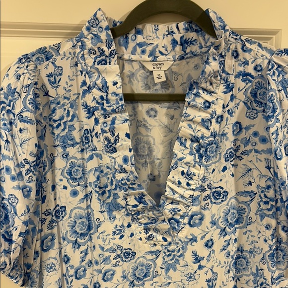 Crown & ivy Floral Blue Dress - Picture 2 of 4